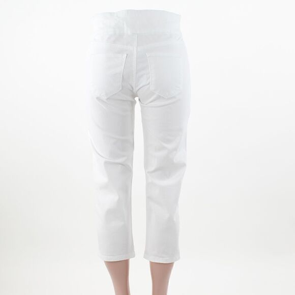 Gloria Vanderbilt Amanda Pull-On Capri Jeans Vintage White - Picture 3 of 5